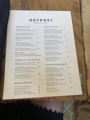 Menu photo 4 Outpost Cabo San Lucas, BCS Menu photo 4 Outpost Cabo San Lucas, BCS