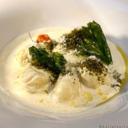 Sa Piola - Culurgiones in crema di fiore sardo & anchovies