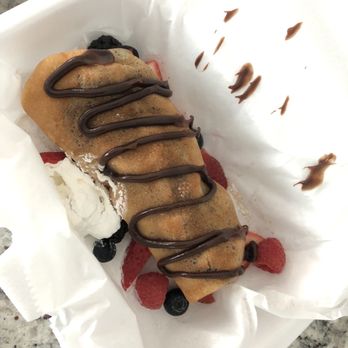 El Black Bean Cafe - Chocolate & Banana Chimichanga - Latin American Near Me - West Palm Beach, Florida