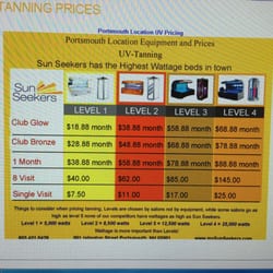 Sun Seekers - General pricing