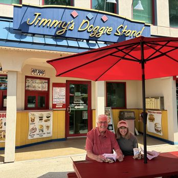 Jimmy's Doggie Stand - A lovely couple enjoying their hot dog lunch on the picnic tables 7 Union Square Phillipsburg, NJ - Fast Food Near Me - Phillipsburg, New Jersey Jimmy's Doggie Stand - A lovely couple enjoying their hot dog lunch on the picnic tables 7 Union Square Phillipsburg, NJ - Fast Food Near Me - Phillipsburg, New Jersey