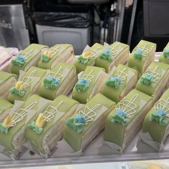 Victoria Pastry - Tray of Princess cake slices - Bakeries Near Me - San Francisco, California Victoria Pastry - Tray of Princess cake slices - Bakeries Near Me - San Francisco, California