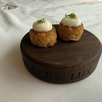 Miller & Lux - A complimentary cute amazing dessert bite to send us on our way to the Valkyries Game - American Near Me - San Francisco, California Miller & Lux - A complimentary cute amazing dessert bite to send us on our way to the Valkyries Game - American Near Me - San Francisco, California