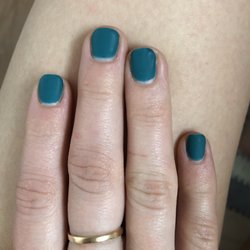 Pretty Nail Salon - They didn't even pain my whole nail down the the cuticle. And there are lumps in it.