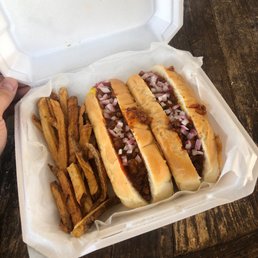 a hot dog and french fries a hot dog and french fries