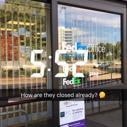 FedEx Office Print & Ship Center - They were really closed earlier but I went back to snap this pic!