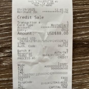 Plaza Cleaners - Receipt for 3 women's cotton dresses - Laundry Services Near Me - Vista, California Plaza Cleaners - Receipt for 3 women's cotton dresses - Laundry Services Near Me - Vista, California