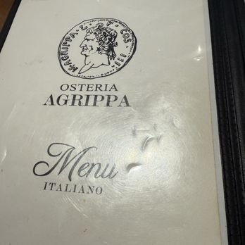 Osteria di Agrippa - Menu - Italian Near Me - Roma, AG