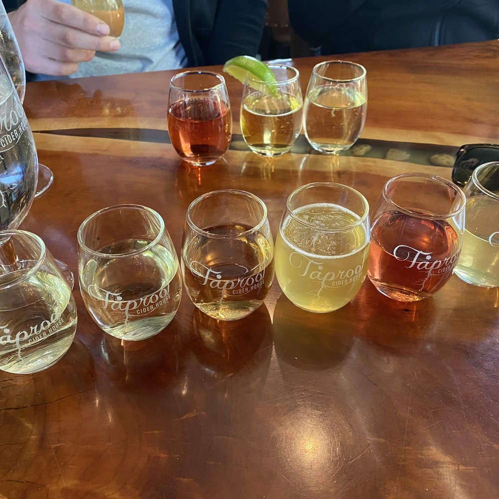 Taproot Cider House - Cider Flight - Bars Near Me - Traverse City, Michigan Taproot Cider House - Cider Flight - Bars Near Me - Traverse City, Michigan