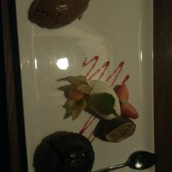 Eetcafe "In de Sleutel" - Dessert. Chocolademouse en fondant