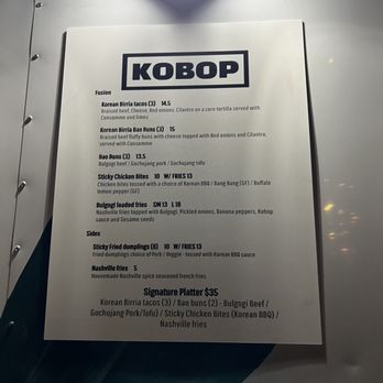 Kobop RVA - Menu - Food Trucks Near Me - Richmond, Virginia Kobop RVA - Menu - Food Trucks Near Me - Richmond, Virginia