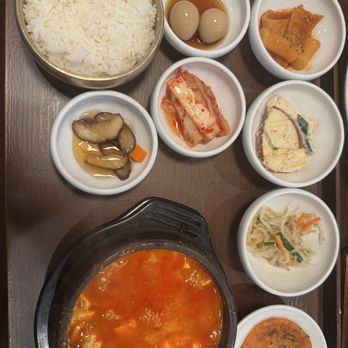 9 Dish Tofu House - Small intestine soup and banchan - Korean Near Me - Tustin, California