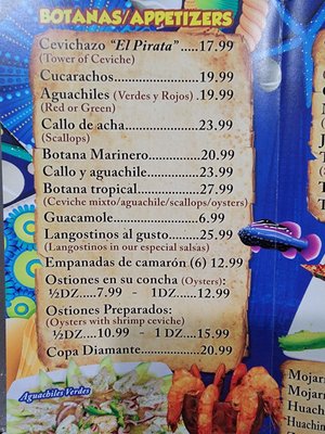 Menu photo 7 El Pirata Mexican Seafood Diamond Bar, CA Menu photo 7 El Pirata Mexican Seafood Diamond Bar, CA