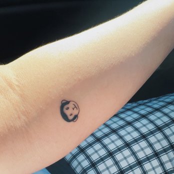 Inkdica Tattoo - Lil smiley monkey. Photo taken 2 weeks after appointment - Tattoo Near Me - San Jose, California Inkdica Tattoo - Lil smiley monkey. Photo taken 2 weeks after appointment - Tattoo Near Me - San Jose, California