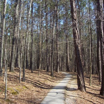 David Crockett State Park - The paved biking path. It is a nearly 3 mile circle that goes deep into the woods before coming out by the swimming pool. - Hiking Near Me - Lawrenceburg, Tennessee