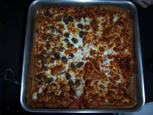 Square Pizza by null