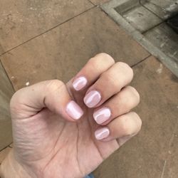 Lola Nails and Lashes - Nails by Holly - I wanted pearly "glazed strawberry donut" nails for a NYE wedding. LOVE