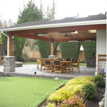 Bethune Lauchlin Landscape Architect-Asla - New covered patio, fire pit and built in BBQ - Landscaping Near Me Bethune Lauchlin Landscape Architect-Asla - New covered patio, fire pit and built in BBQ - Landscaping Near Me