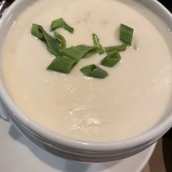 The Burleigh - New England Clam Chowder (good with potatoes and bacon) - New American Near Me - Kennebunkport, Maine The Burleigh - New England Clam Chowder (good with potatoes and bacon) - New American Near Me - Kennebunkport, Maine