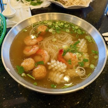 Pho Number One - Seafood noodle soup with squid, shrimp, and fish balls - Vietnamese Near Me - Mesa, Arizona Pho Number One - Seafood noodle soup with squid, shrimp, and fish balls - Vietnamese Near Me - Mesa, Arizona