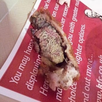 KFC - This is the intestines of the chicken by-product that they use. Do you want to eat that? - Fast Food Near Me - Fort Collins, Colorado