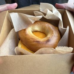 Horsethief Coffee - Pesto Bagel Sandwich