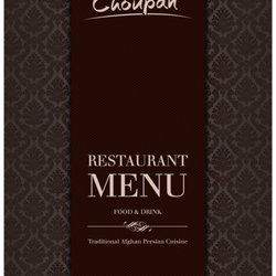 Choupan - 2018 MENU