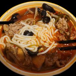 Beef Hot pot with rice noodle