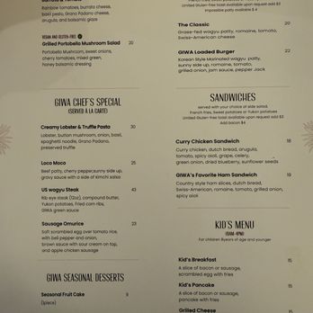 GIWA - Menu as of 5/4/25 (soft opening) - Breakfast & Brunch Near Me - Santa Clara, California GIWA - Menu as of 5/4/25 (soft opening) - Breakfast & Brunch Near Me - Santa Clara, California