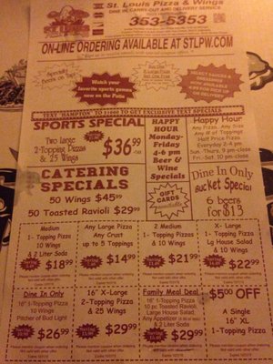 Menu photo 3 St. Louis Pizza & Wings Saint Louis, MO