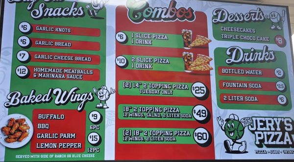 Menu photo 1 Jery's Pizza Spring Valley, CA Menu photo 1 Jery's Pizza Spring Valley, CA