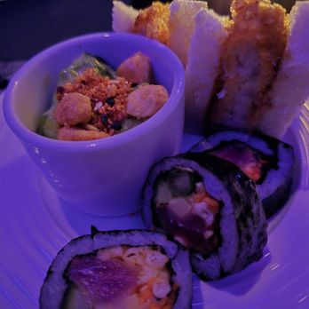 Chase Sapphire Lounge - Tuna kimbap, cucumber salad, katsu sando - Lounges Near Me - Las Vegas, Nevada