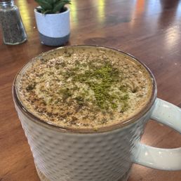 Pistachio latte Pistachio latte