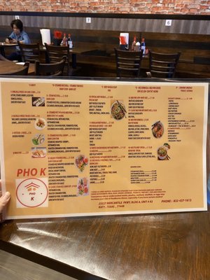 Menu photo 5 PHO K Katy, TX