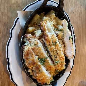 101 Craft Kitchen - Parmesan Breaded Chicken on Macaroni & Cheese - New American Near Me - Westerville, Ohio 101 Craft Kitchen - Parmesan Breaded Chicken on Macaroni & Cheese - New American Near Me - Westerville, Ohio