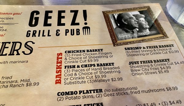 Menu photo 3 Geez Grill & Pub Dayton, OH Menu photo 3 Geez Grill & Pub Dayton, OH
