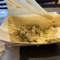 Teocalli Tamale - Tamale that is supposed to have pork, but where is it?!