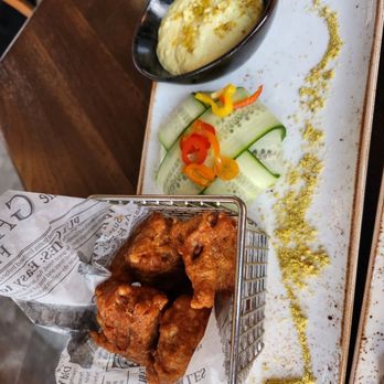 Stationairy - Tandoori cauliflower. Perfectly cooked. Lovely presentation - New American Near Me - Nashville, Tennessee Stationairy - Tandoori cauliflower. Perfectly cooked. Lovely presentation - New American Near Me - Nashville, Tennessee
