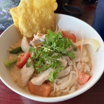 2B Thai - Q1. Coconut Noodle with Pork - Thai Near Me - Elizabethtown, Kentucky 2B Thai - Q1. Coconut Noodle with Pork - Thai Near Me - Elizabethtown, Kentucky