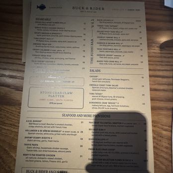 Buck & Rider - Menu - Seafood Near Me - Phoenix, Arizona Buck & Rider - Menu - Seafood Near Me - Phoenix, Arizona