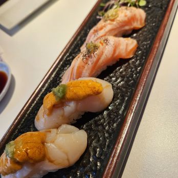 Seabutter - Scallop uni and Salmon truffle - definitely recommend! - Sushi Bars Near Me - Glendale, California Seabutter - Scallop uni and Salmon truffle - definitely recommend! - Sushi Bars Near Me - Glendale, California