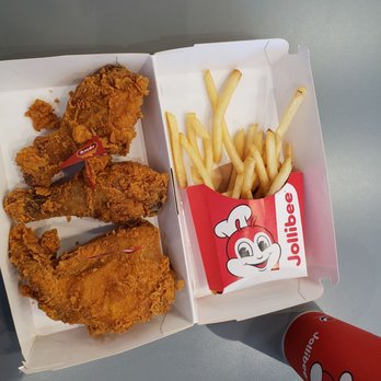 Jollibee - 3 piece spicy chicken with fries - Chicken Shop Near Me - San Antonio, Texas