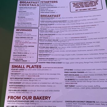 Range Cafe - Menu - Breakfast & Brunch Near Me - Albuquerque, New Mexico