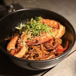 Kumo Rooftop - Noodles with prawns & octopus