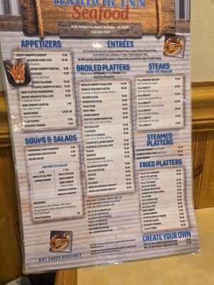 Menu photo 3 Harbor Inn Seafood Roanoke, VA