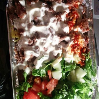 Halal Bros - Gyro over rice with extra rice - Middle Eastern Near Me - Austin, Texas Halal Bros - Gyro over rice with extra rice - Middle Eastern Near Me - Austin, Texas