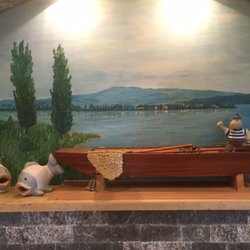 Fischerstube - Wand im Lokal