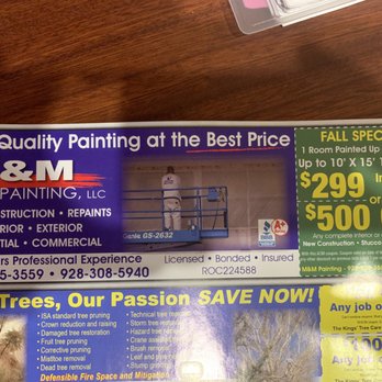 M & M Painting - They won't honor this coupon unless you get your whole house painted. - Painters Near Me M & M Painting - They won't honor this coupon unless you get your whole house painted. - Painters Near Me
