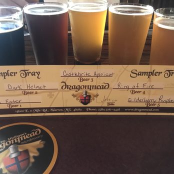 Dragonmead Brewery - Beer Flight...Sin Eater is a fave - Breweries Near Me - Warren, Michigan