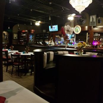 The Motown Bistro - View of the bar from our cozy booth on a Sunday evening. - Steakhouses Near Me - Detroit, Michigan